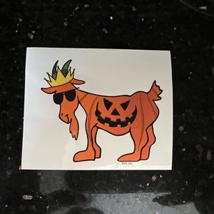 COPY - Halloween goat usa sticker